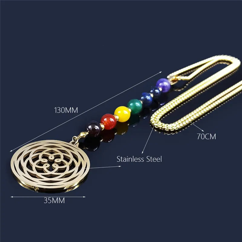 Chakra Lotus Healing Necklace