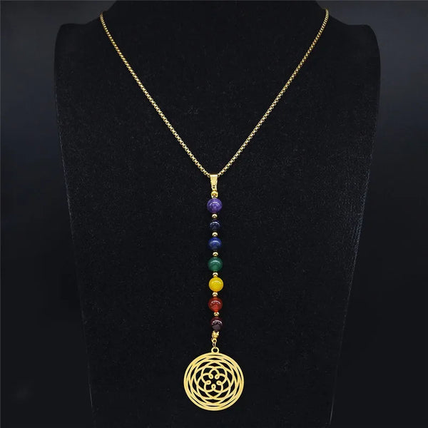 Chakra Lotus Healing Necklace