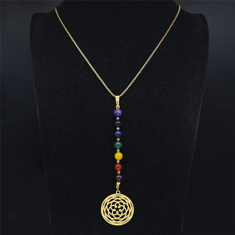 Chakra Lotus Healing Necklace