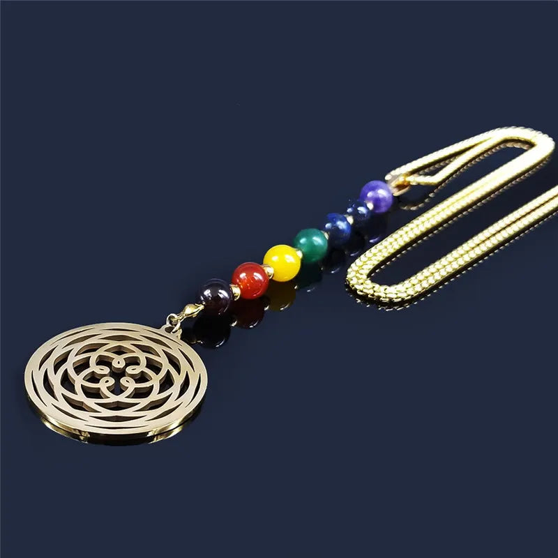 Chakra Lotus Healing Necklace